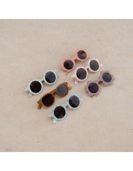 Детски очила за сонце - Shell Shape Old Pink, Little Dutch