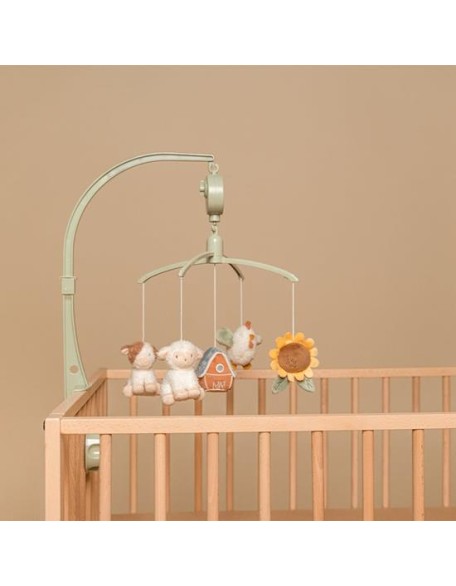 Музичка вртелешка со меки играчки - Little Farm, Little Dutch