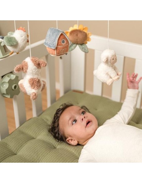 Музичка вртелешка со меки играчки - Little Farm, Little Dutch