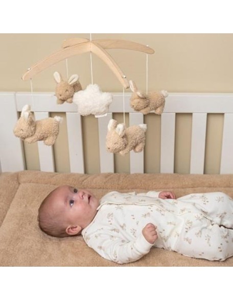 Музичка вртелешка со меки играчки - Newborn Naturals, Little Dutch