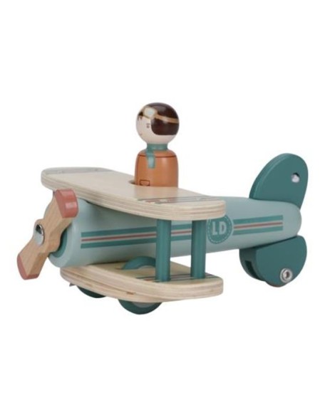 Дрвена играчка авион - Little Dutch