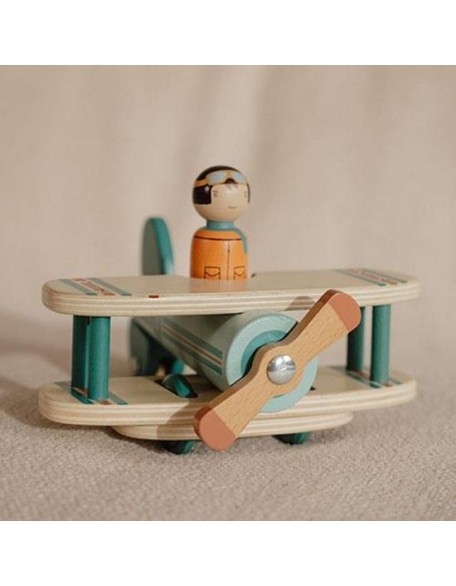 Дрвена играчка авион - Little Dutch