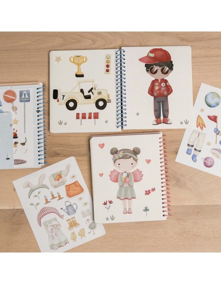 Книга со стикери dress me up - Jim & Friends, Little Dutch