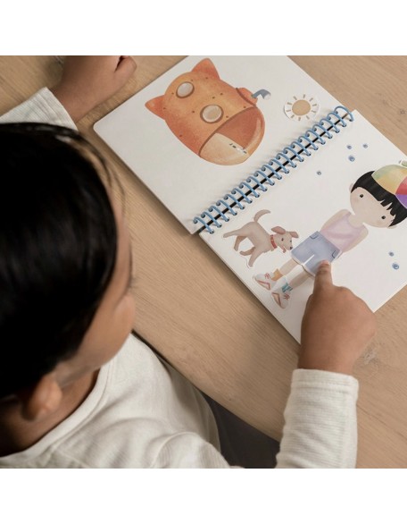 Книга со стикери dress me up - Jim & Friends, Little Dutch