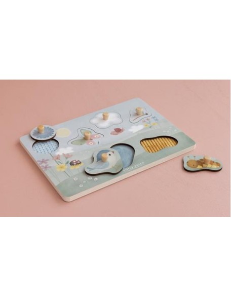 Дрвена сложувалка - Flowers & Butterflies, Little Dutch