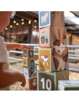 Кула од коцки за редење - Little Farm, Little Farm