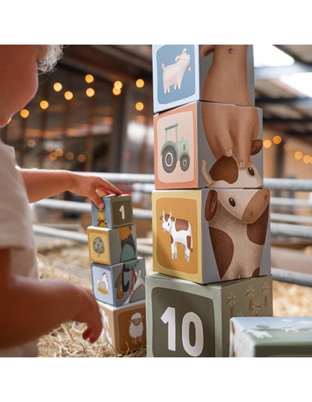 Кула од коцки за редење - Little Farm, Little Farm