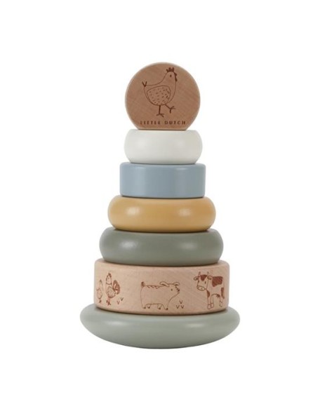 Кула за редење прстени со ротирачко дно - Little Farm, Little Dutch