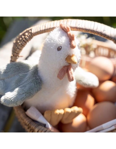 Мека играчка кокошка 17 см - Little Farm, Little Dutch
