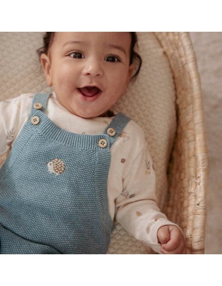 Плетен ромпер 68 - Blue Forest Friends, Little Dutch