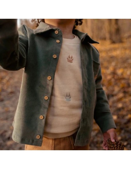 Памучен џемпер 74 - Sand Forest Friends, Little Dutch