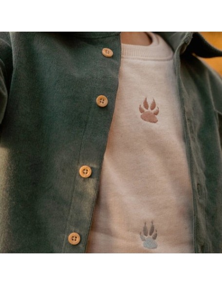 Памучен џемпер 74 - Sand Forest Friends, Little Dutch