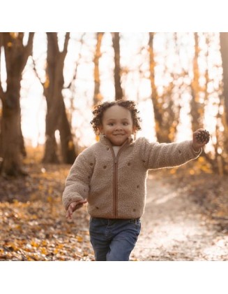 Teddy палто 80 - Brown Forest Friends, Little Dutch