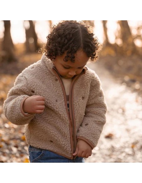 Teddy палто 80 - Brown Forest Friends, Little Dutch