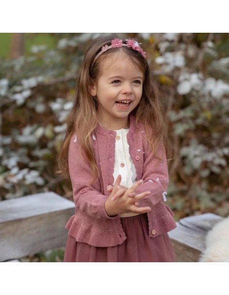 Плетен џемпер 80 - Pink Fairy, Little Dutch