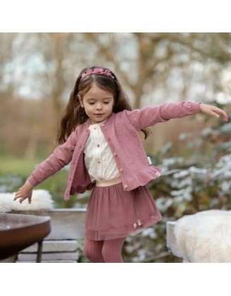 Плетен џемпер 80 - Pink Fairy, Little Dutch