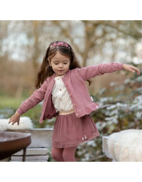 Плетен џемпер 80 - Pink Fairy, Little Dutch