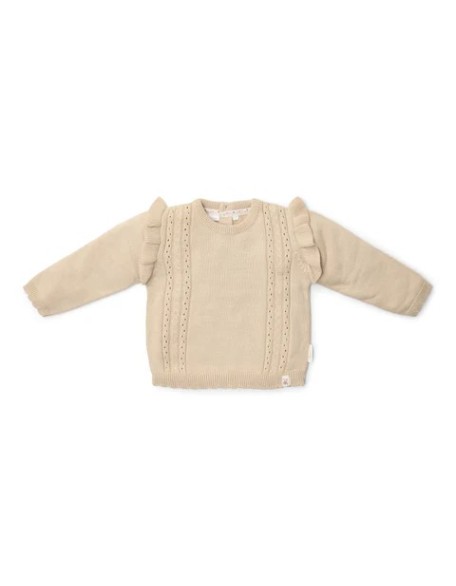 Плетен џемпер 86 - Ruffle Sand Fairy Garden, Little Dutch