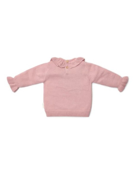 Плетен џемпер 80 - Pink Fairy Garden, Little Dutch