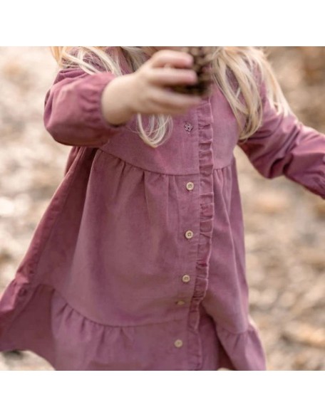 Фустан на долги ракави 86 - Pink Fairy Garden, Little Dutch