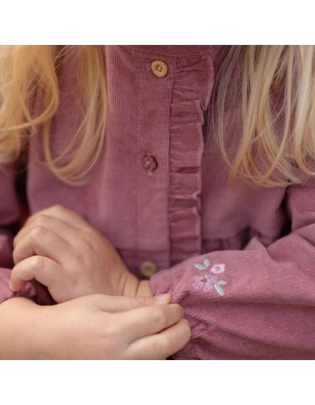 Фустан на долги ракави 86 - Pink Fairy Garden, Little Dutch