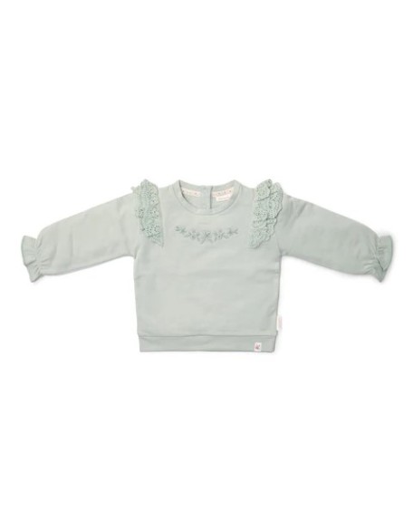 Памучен џемпер 92 - Green Fairy Garden, Little Dutch