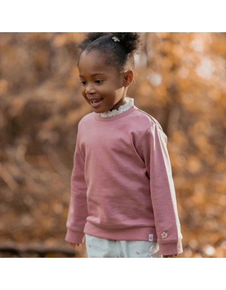 Памучен џемпер 98 - Pink Fairy Garden, Little Dutch