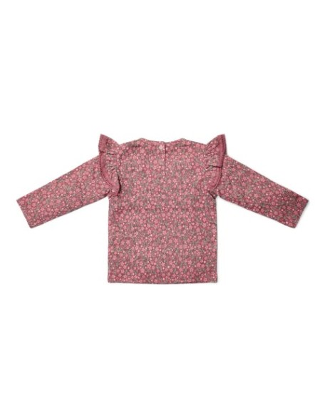 Блуза на долги ракави 74 - Pink Fairy Garden Flowers, Little Dutch