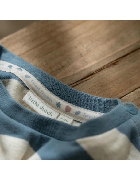 Блуза на долги ракави 104 - Forest Friends Stripe, Little Dutch