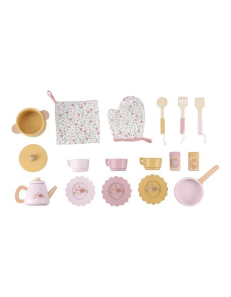 Розева кујна со додатоци за готвење - Little Dutch