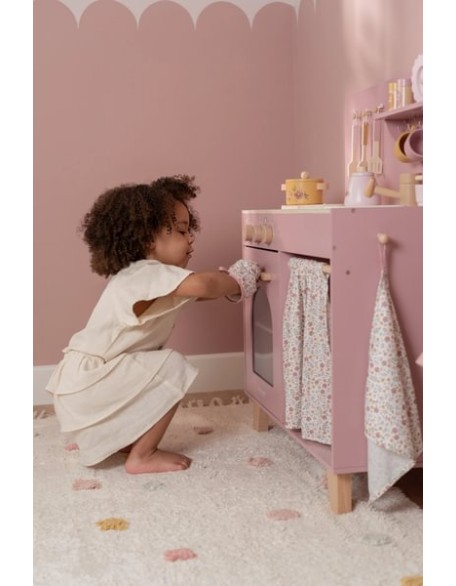 Розева кујна со додатоци за готвење - Little Dutch