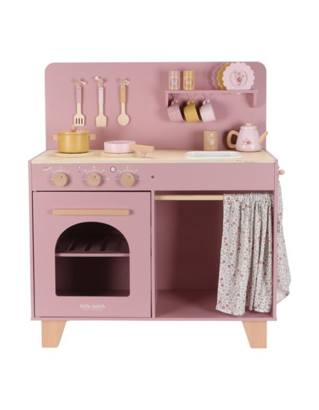 Розева кујна со додатоци за готвење - Little Dutch