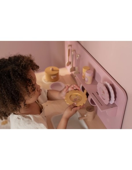 Розева кујна со додатоци за готвење - Little Dutch
