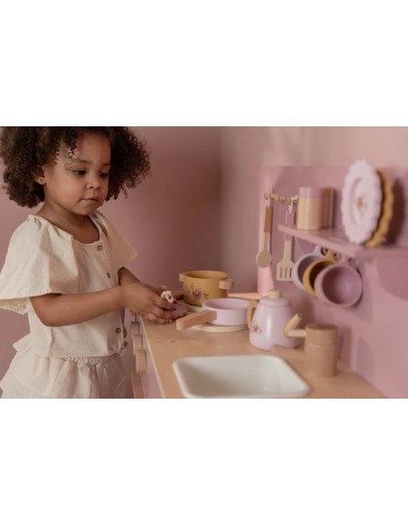 Розева кујна со додатоци за готвење - Little Dutch