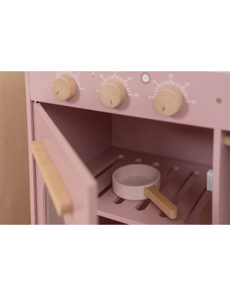 Розева кујна со додатоци за готвење - Little Dutch