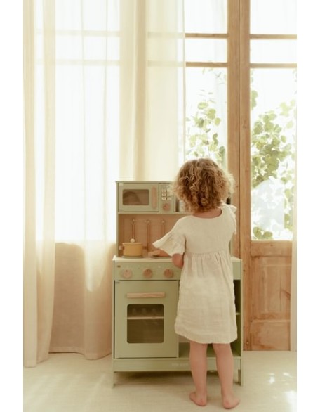 Дрвена кујна со додатоци за готвење - Little Dutch