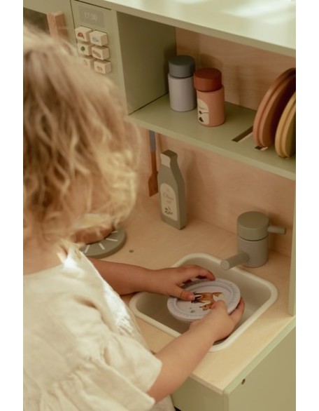 Дрвена кујна со додатоци за готвење - Little Dutch