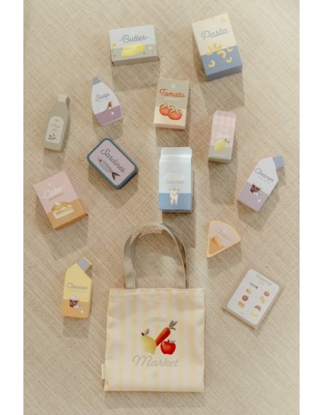 Дрвена количка за пазар  - Little Dutch