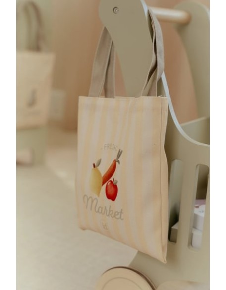 Дрвена количка за пазар  - Little Dutch