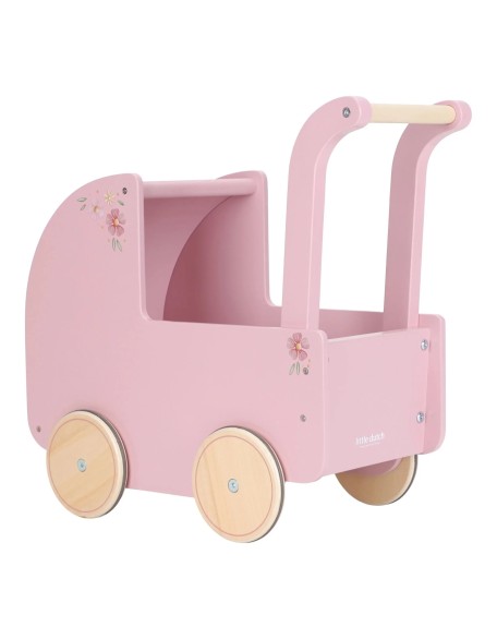 Количка за кукли со постелнина -  Little Dutch