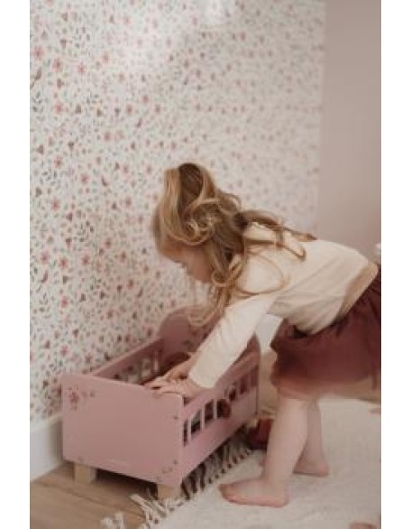 Креветче за кукли со постелнина - Fairy Garden, Little Dutch