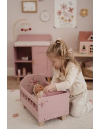 Креветче за кукли со постелнина - Fairy Garden, Little Dutch