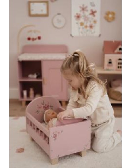 Креветче за кукли со постелнина - Fairy Garden, Little Dutch