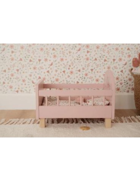 Креветче за кукли со постелнина - Fairy Garden, Little Dutch