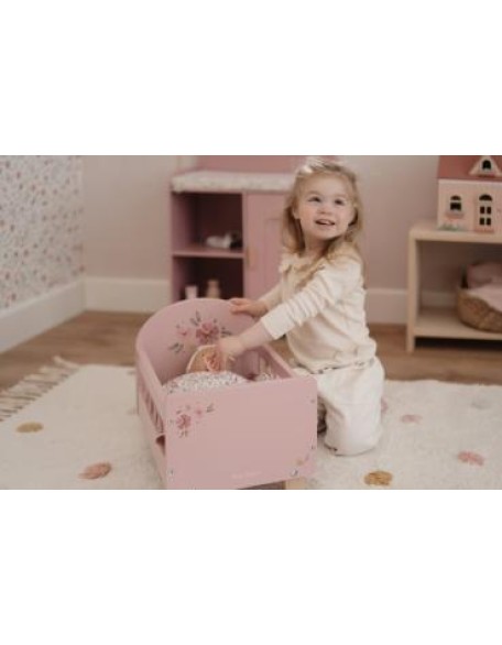 Креветче за кукли со постелнина - Fairy Garden, Little Dutch