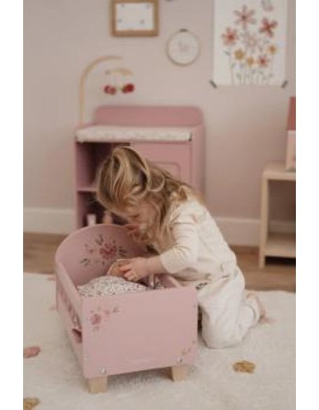 Креветче за кукли со постелнина - Fairy Garden, Little Dutch