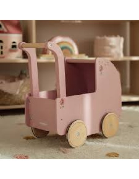 Количка за кукли со постелнина -  Little Dutch