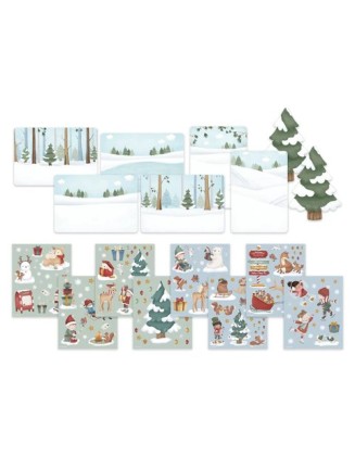 Новогодишна стикер книга - Little Dutch