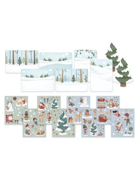 Новогодишна стикер книга - Little Dutch