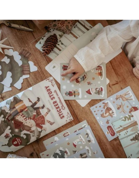 Новогодишна стикер книга - Little Dutch